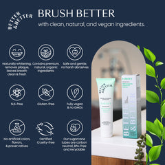 SLS-free and fluoride-free packaging claim