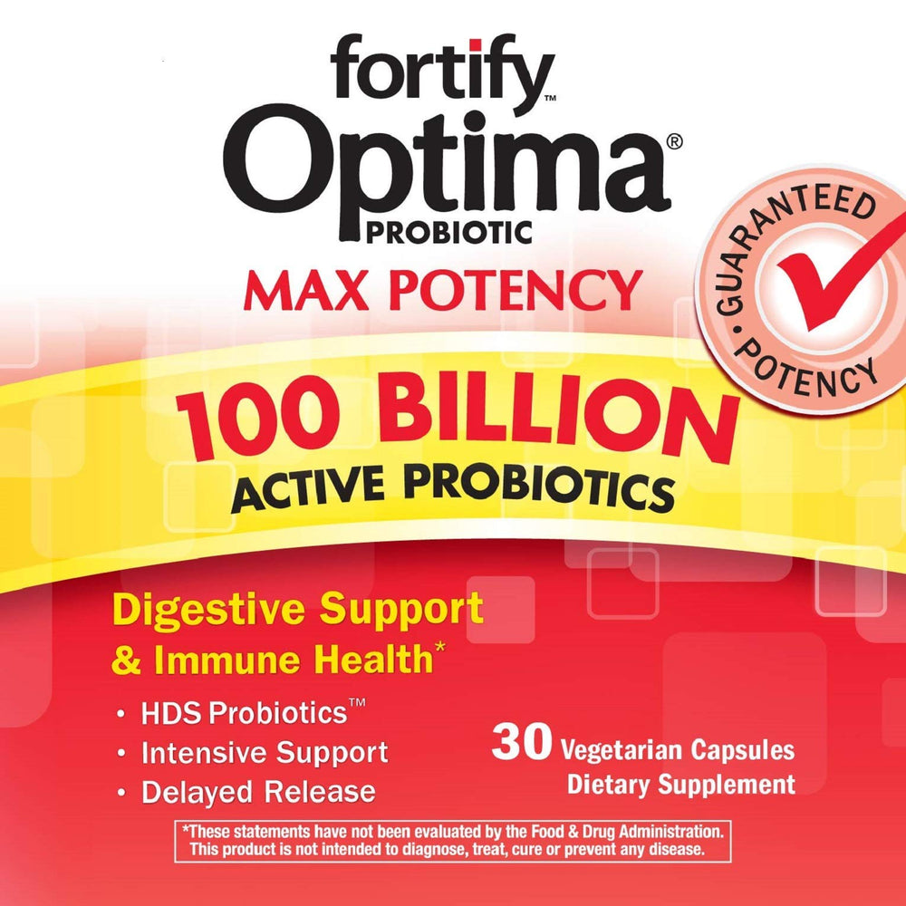 Fortify Optima daily probiotic bottle illustration