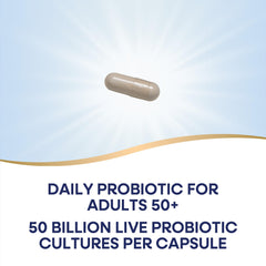 Graphic highlighting the seven probiotic strains in Fortify Optima Probiotic