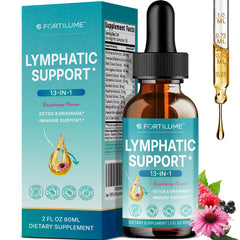 FORTILUME Lymphatic Drainage Drops bottle with packaging