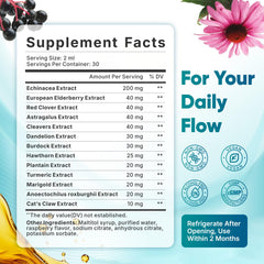 Close-up of 13-in-1 herbal blend on label