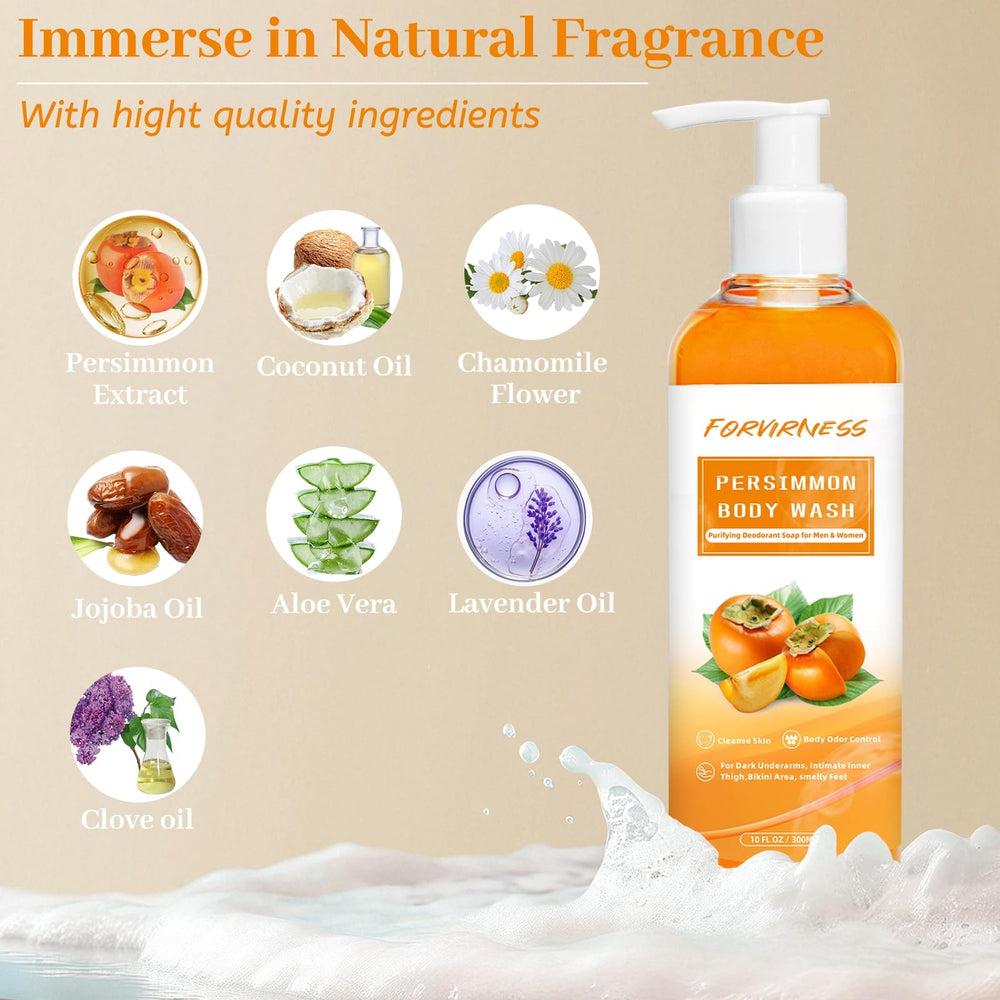 Creamy foam forms rich lather for gentle cleansing and odor control.