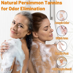 Olive oil and natural ingredients nourish skin during daily wash.
