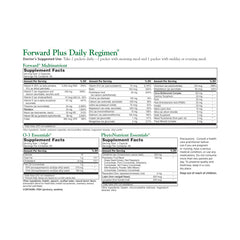 Close-up of the twice-daily Forward Plus Daily Regimen packets