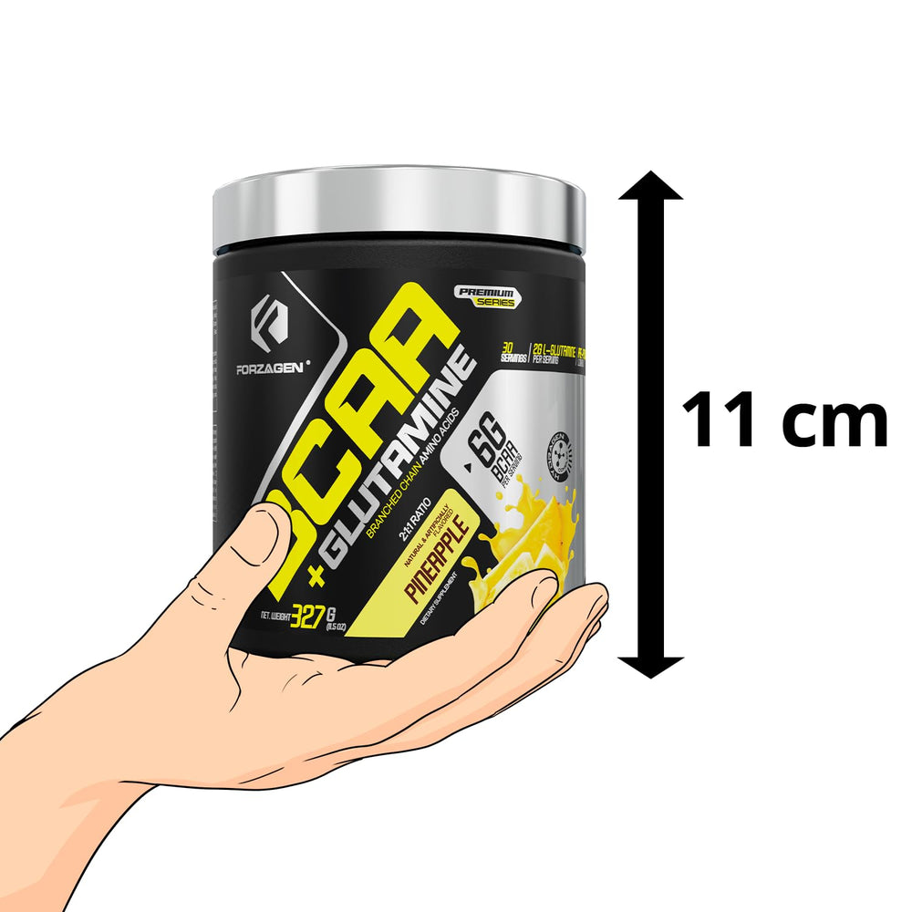 30-serving tub of Forzagen BCAAs powder