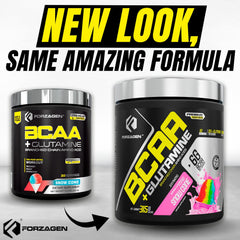 Ingredients and supplement facts for Forzagen BCAAs powder