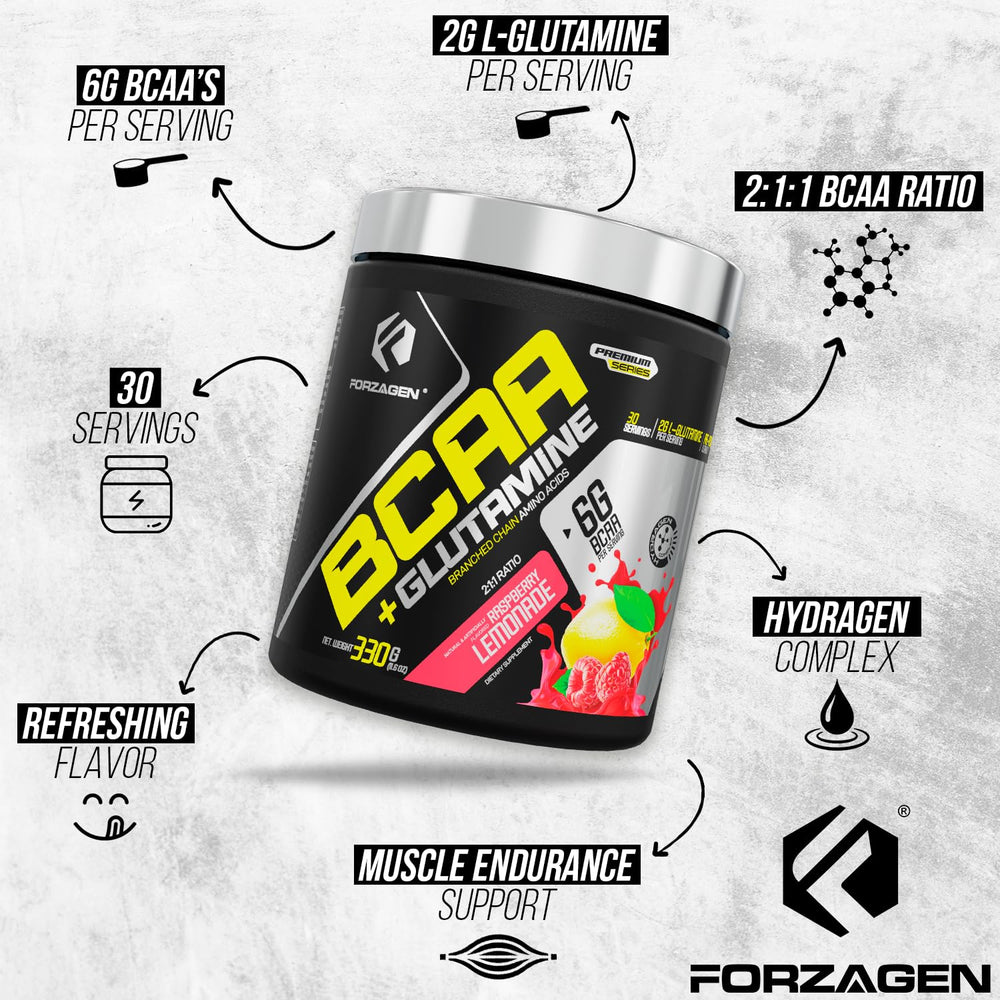 Athlete with lean energy using Forzagen BCAAs powder