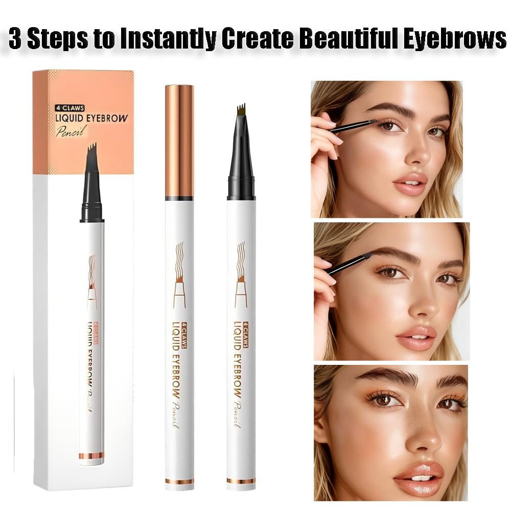 Fosiut compact brow pencil fits in purse for on-the-go touch-ups.