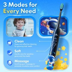 Four-head design for children toothbrush