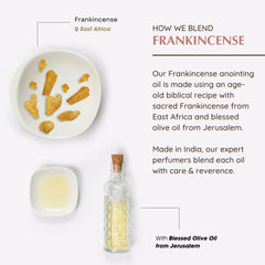 Balsamic and soft woody aroma of Frankincense Anointing Oil