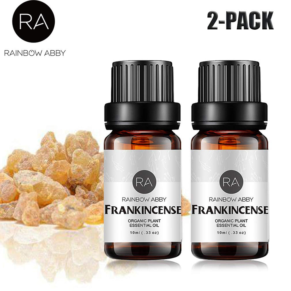 Box packaging showing 2 x 10ml Frankincense oil