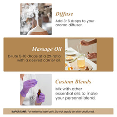 Frankincense essential oil suitable for massage and cosmetics