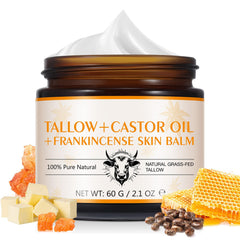 Front view of Frankincense Oil Massage Balm jar