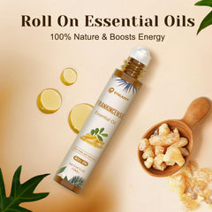 Travel-friendly frankincense oil roll-on with rollerball