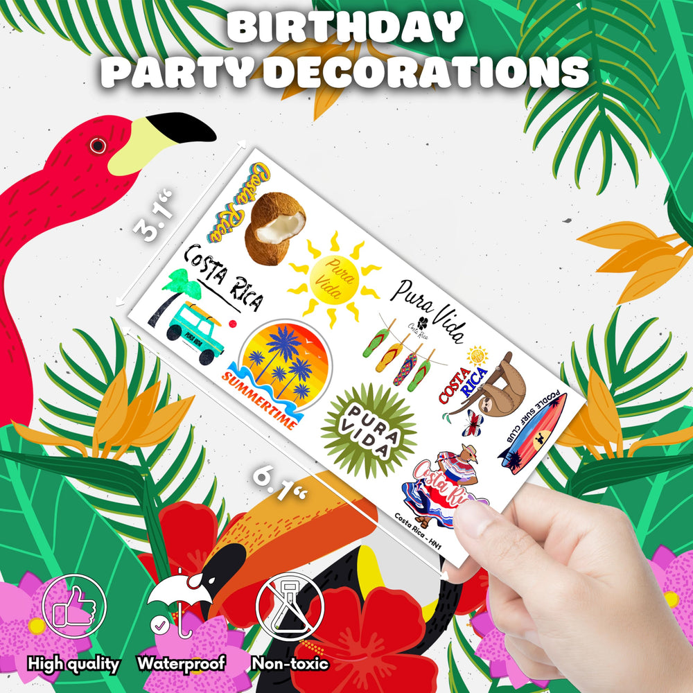 frawharmone summer tropical tattoos brighten crafts and costumes