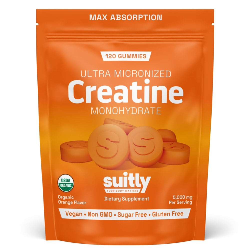 Free pouch included with creatine gummies