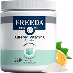 Freeda Buffered Vitamin C Powder 16 oz container