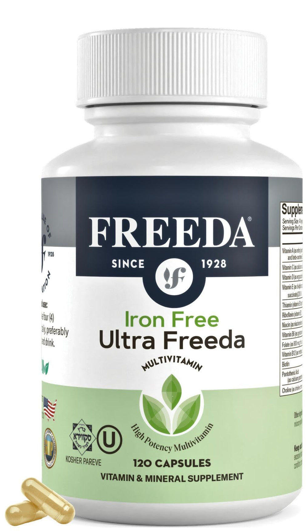 FREEDA Ultra Multivitamin bottle – front view