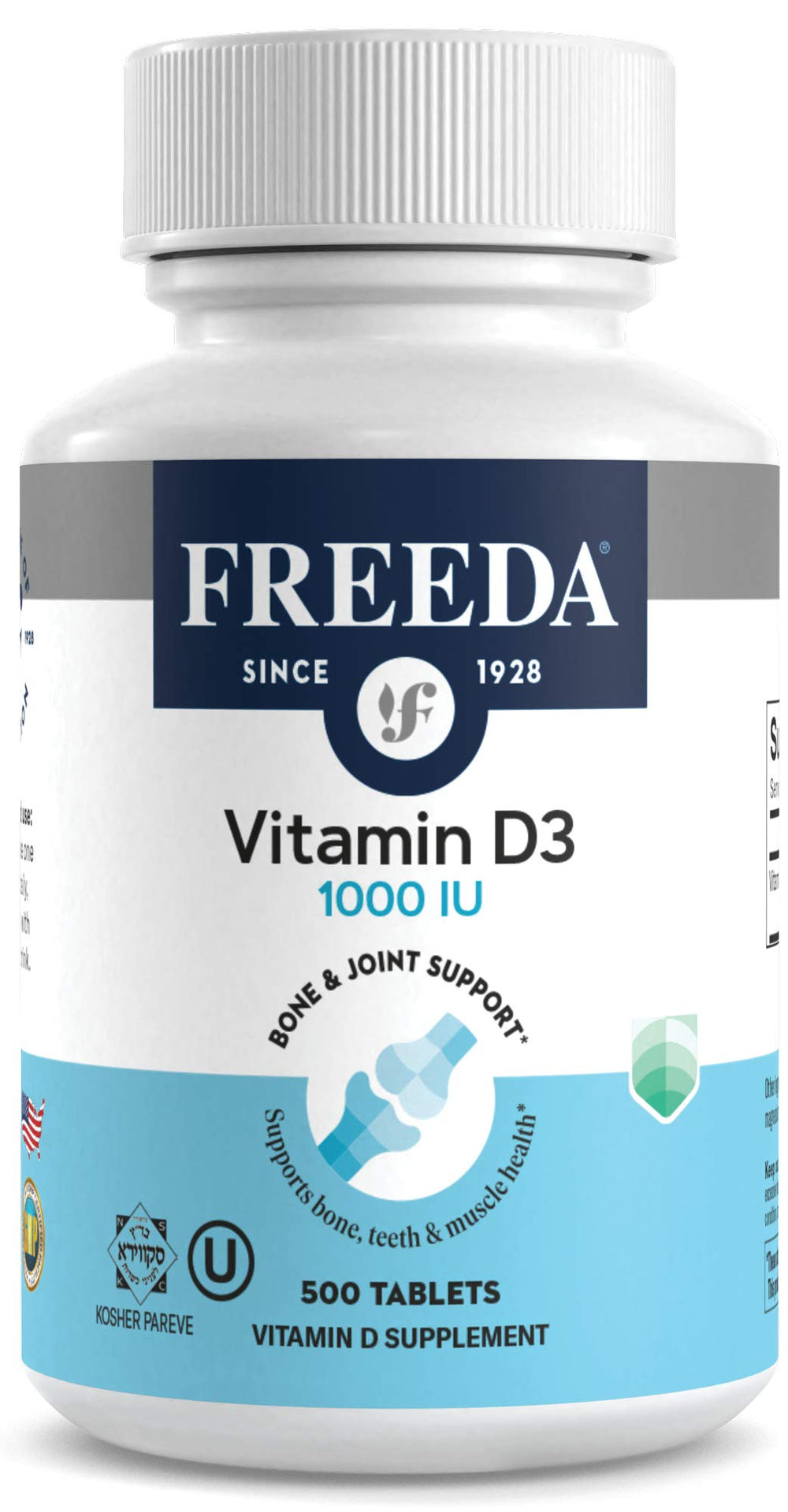 FREEDA Vitamin D3-1000 IU dosage information