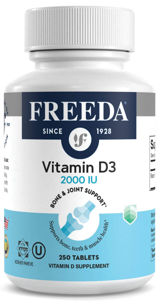 Freeda Vitamin D3-2000 IU bottle front view
