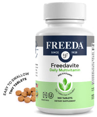 Freedavite Tiny Tablet bottle label