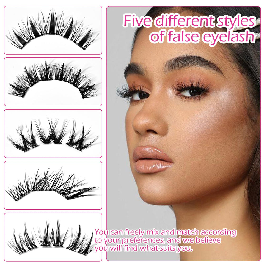 FREEORR self-adhesive application enables quick one-step lash wear without glue.