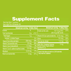 Box and bottle packaging on table