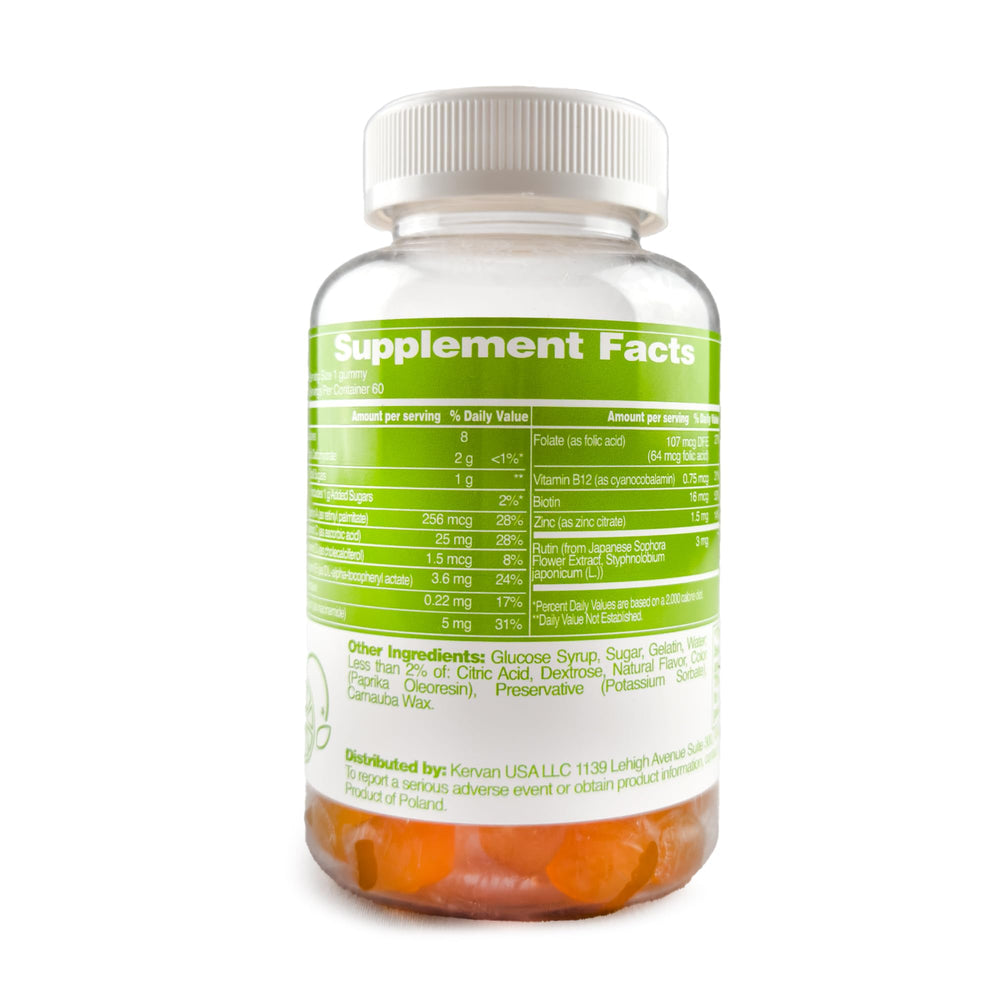 Gummies shaped like emojis close-up