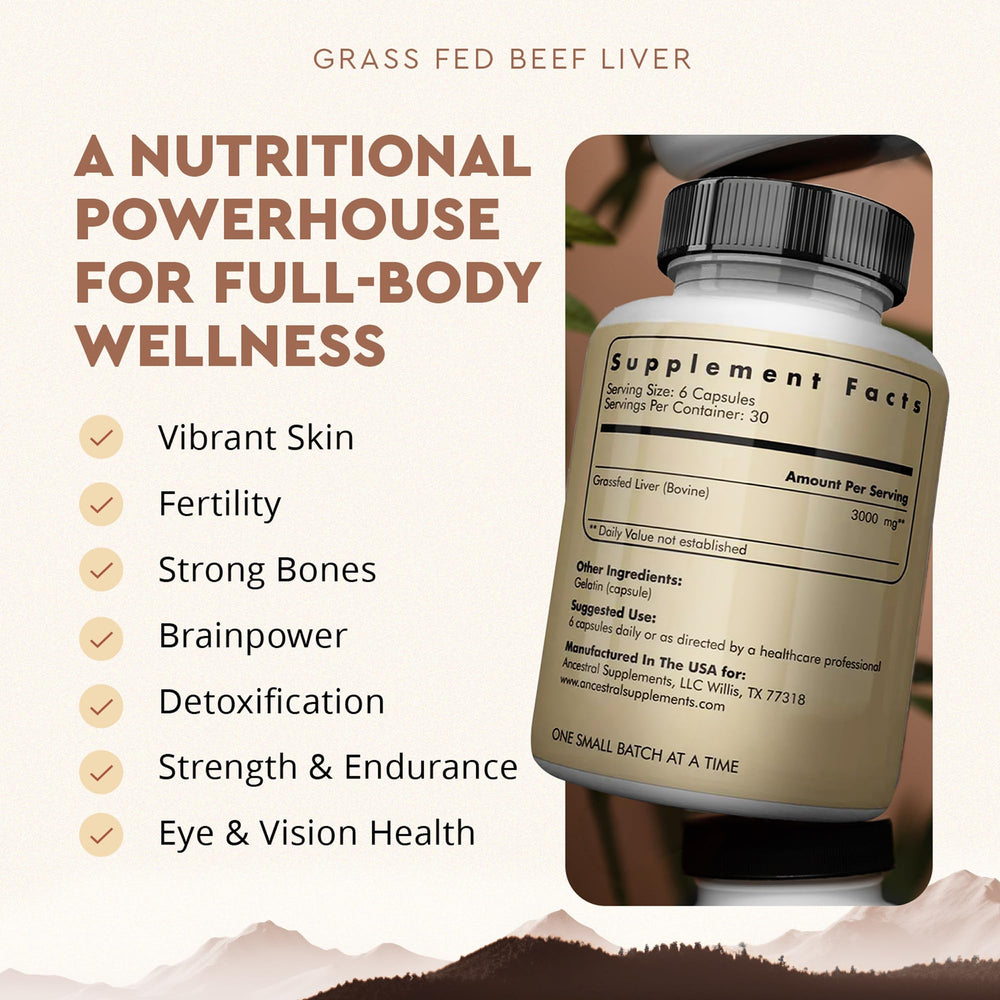 Close-up of freeze-dried beef liver nutrients including vitamins A and B12