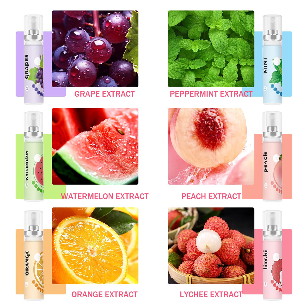 Orange flavour mouth spray bottle
