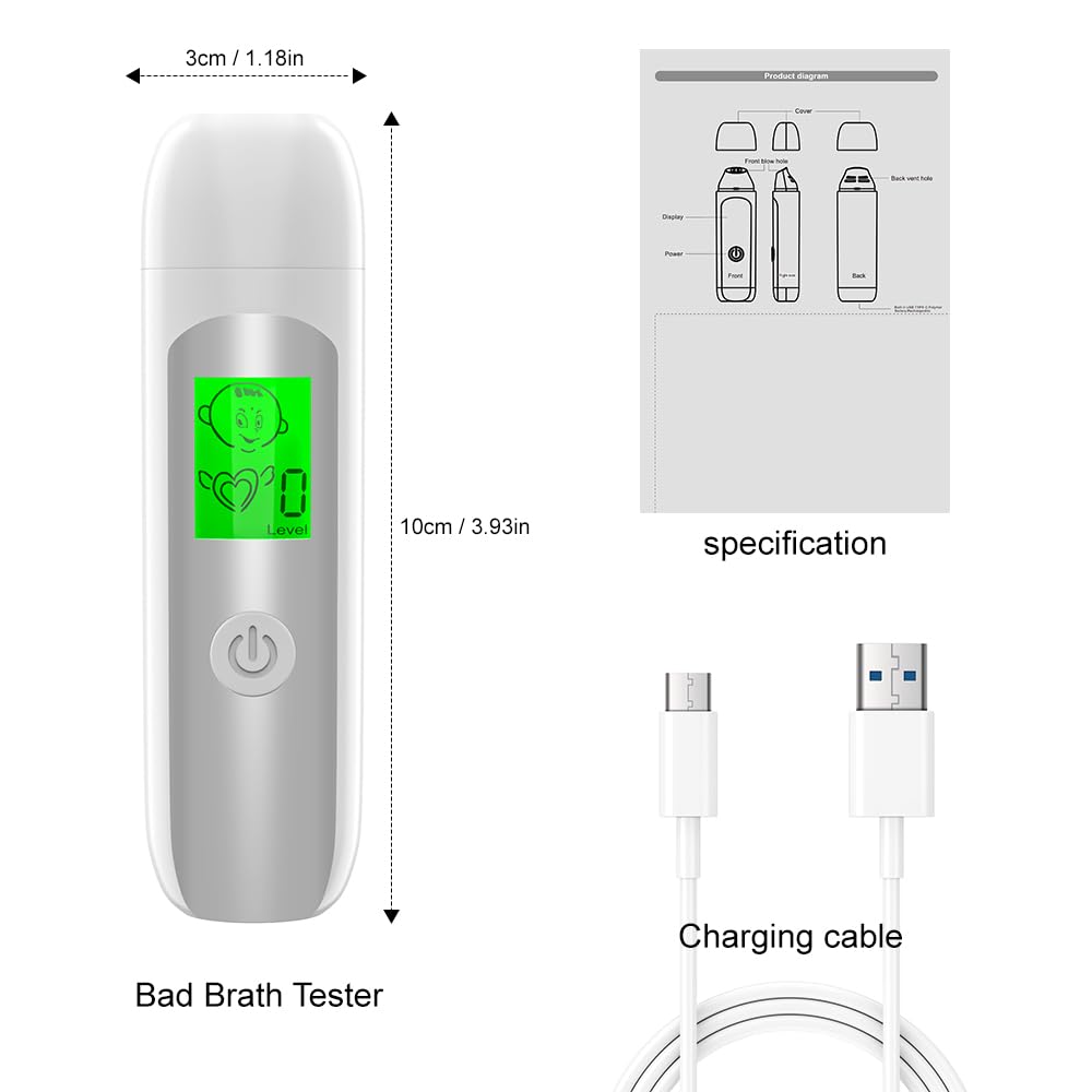 User testing breath discreetly with the Fresh Breath Tester