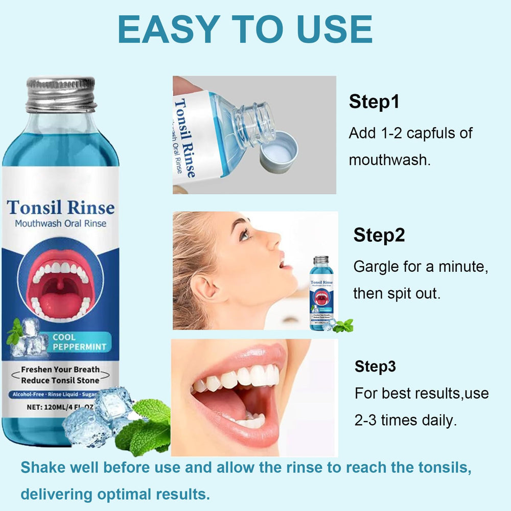 Demonstration of fresh breath after using the product