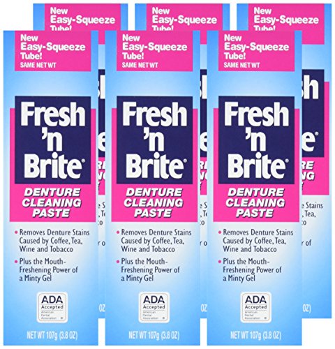Packaged denture paste product display