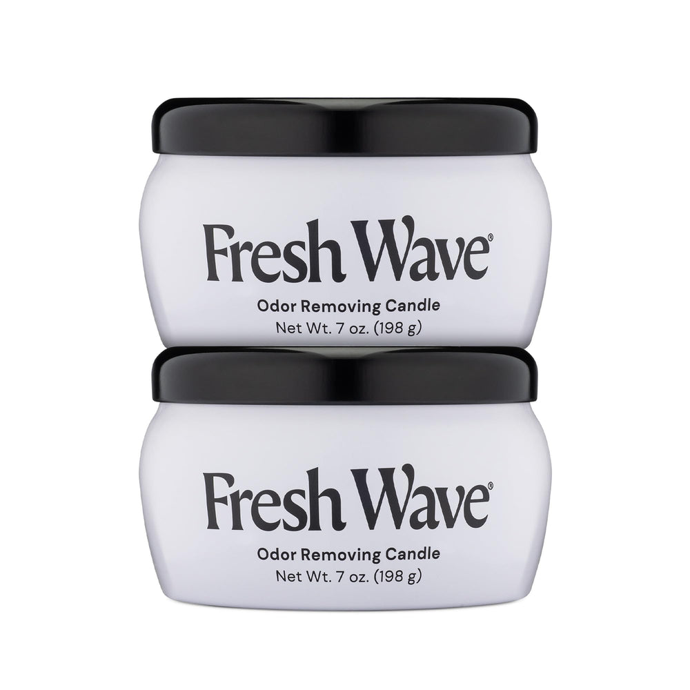 Fresh Wave Odor Removing Candle 7 oz 2-Pack - plant-based odor eliminator for home