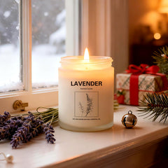 Fresh Wood soy candle close-up