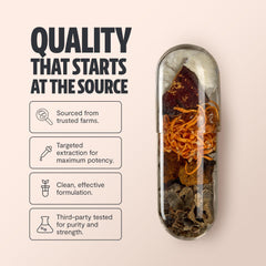 Back of bottle showing nutrition facts panel