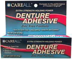 Freshmint 0.85 oz denture adhesive tubes in case pack 144 – front view