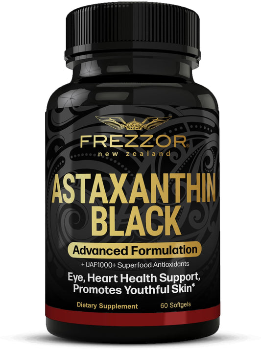 FREZZOR Astaxanthin Black bottle front view