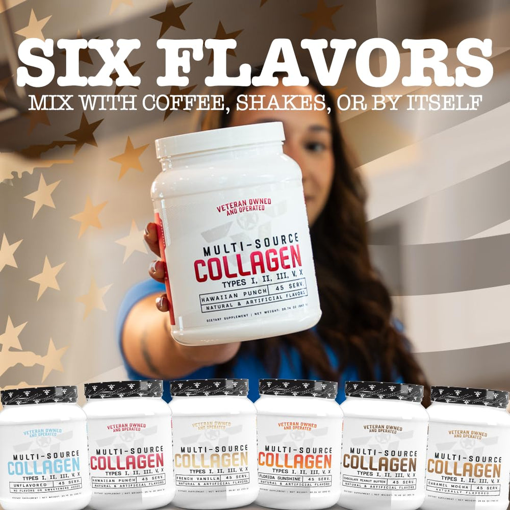 Premium ingredients and veteran-owned brand credibility seal