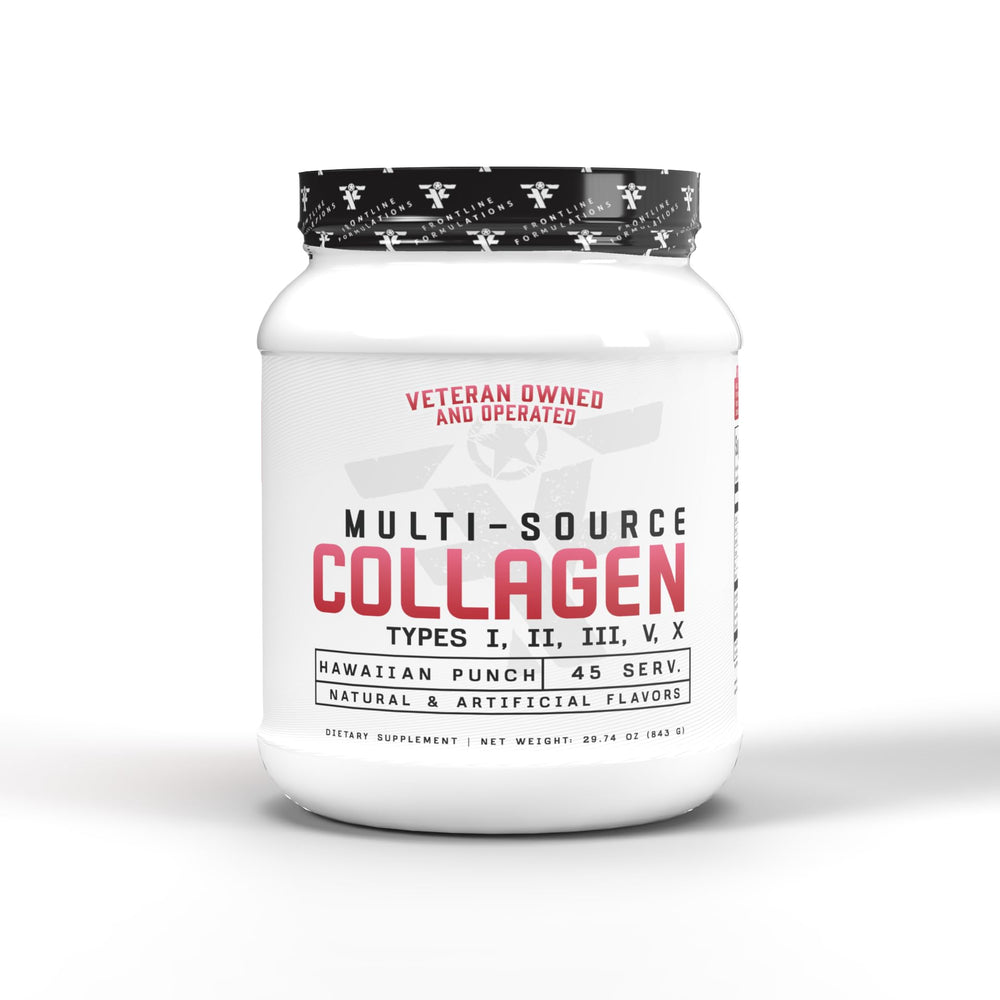 FRONTLINE Formulations Multi-Source Collagen bottle with Hawaiian Punch flavor