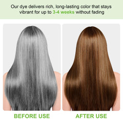 FSLHCY Instant Hair Dye Coffee foam application shows even distribution