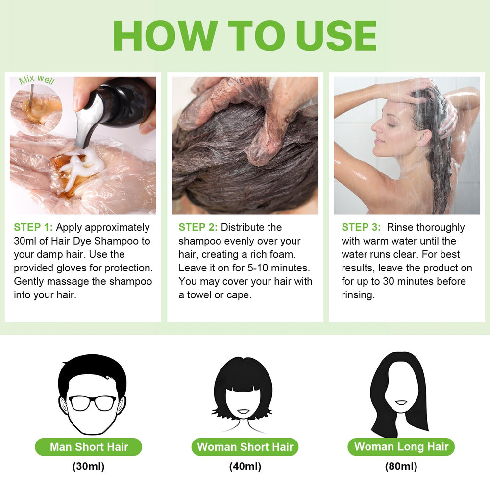FSLHCY Instant Hair Dye salon like shine enhances hair appearance
