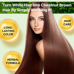 FSLHCY Instant Nature Herbal 3in1 application demonstrates root-to-tip color