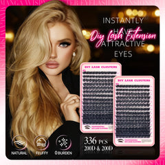 FTBZCF manga wispy finish lash clusters for dramatic yet natural eyes.