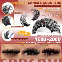 FUBBZRUI mixed-lengths 10-24mm offer customizable fullness for different eye shapes.