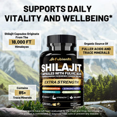 Shilajit capsules with Ashwagandha and Ginseng