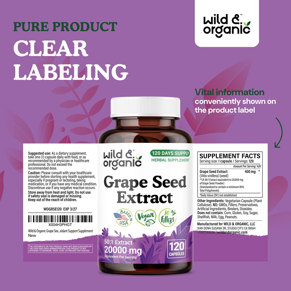 Full bottle showing 120 vegan capsules, 4 month supply