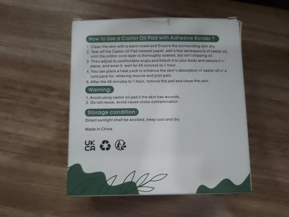 Complete castor oil pack wrap set