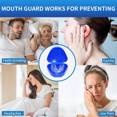 Four-pack packaging showing premium mouth guards for sleeping