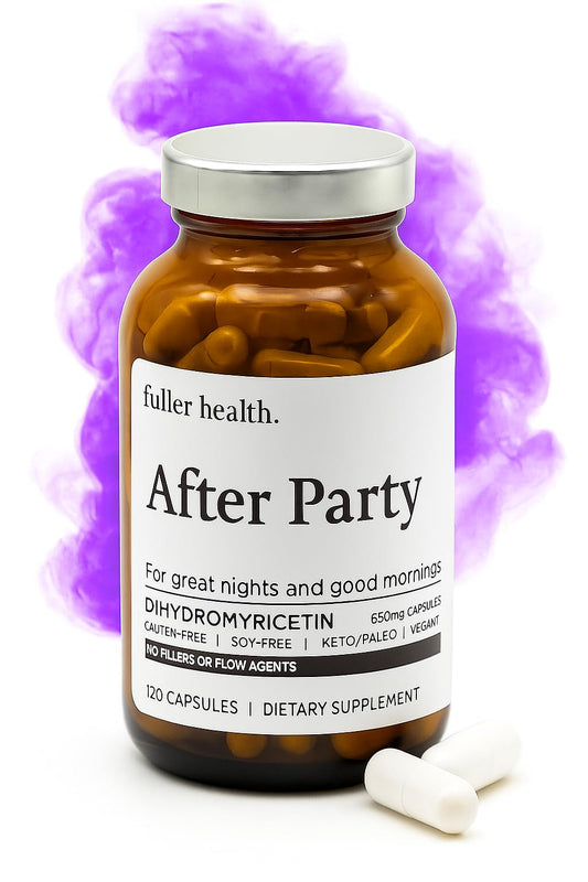Fuller Health After Party DHM bottle front label